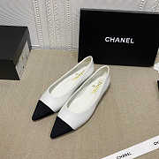 Chanel Pumps Open Shoes Black/White/Beige - 2