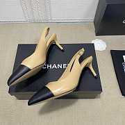 Chanel Pumps Open Shoes 6.5 cm Black/Beige - 1