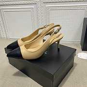 Chanel Pumps Open Shoes 6.5 cm Black/Beige - 4