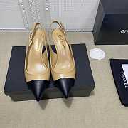 Chanel Pumps Open Shoes 6.5 cm Black/Beige - 3