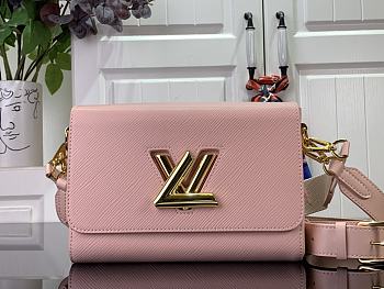 Louis Vuitton LV Twist Medium Handbag M24765 Pink Size 23 x 17 x 9.5 cm