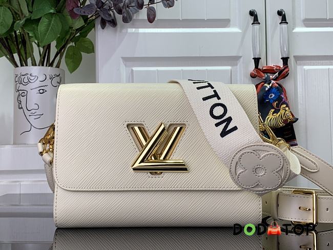 Louis Vuitton LV Twist Medium Handbag M24765 White Size 23 x 17 x 9.5 cm - 1