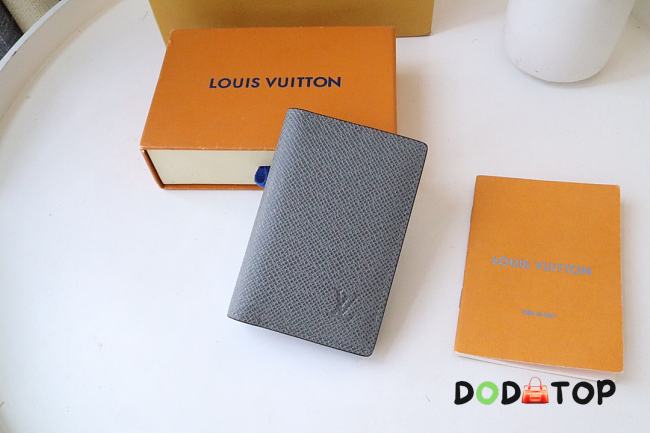 Louis Vuitton LV Pocket Wallet Gray Size 8 x 11 x 1 cm - 1