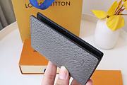 Louis Vuitton LV Pocket Wallet Gray Size 8 x 11 x 1 cm - 2