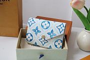 Louis Vuitton LV Victorine Wallet By the Pool Blue Size 12 x 9.5 x 2.5 cm - 1