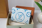 Louis Vuitton LV Victorine Wallet By the Pool Blue Size 12 x 9.5 x 2.5 cm - 5