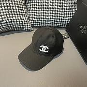 Chanel Hat Black/White/Pink  - 1