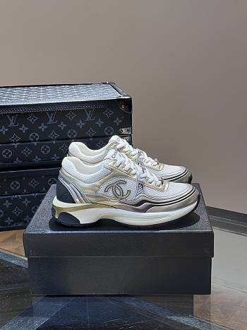 Chanel Sneakers Pink/Black/White/Silver/Gold