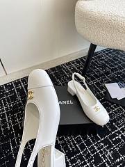 Chanel Mary Jane Backless Sandals Black/White - 4