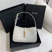 YSL Hobo Mini Underarm Bag Light Grey Size 19 x 11.5 x 4.5 cm - 1