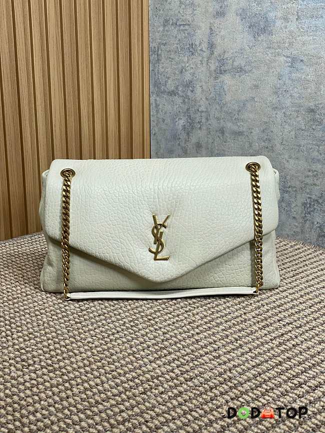 YSL Saint Laurent Large Calypso White Size 36 x 20 x 10 cm - 1