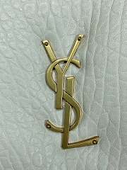 YSL Saint Laurent Large Calypso White Size 36 x 20 x 10 cm - 6