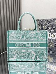 Dior Book Tote Green Tiger Medium Size 36 × 27 × 16 cm - 1