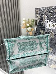 Dior Book Tote Green Tiger Medium Size 36 × 27 × 16 cm - 3