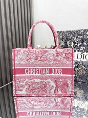 Dior Book Tote Watermelon Red Tiger Medium Size 36 × 27 × 16 cm - 1