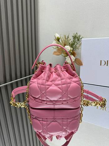 Dior Jolie Bucket Bag Pink Size 17 x 16 x 9 cm