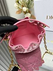 Dior Jolie Bucket Bag Pink Size 17 x 16 x 9 cm - 3