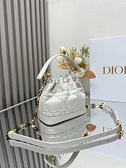 Dior Jolie Bucket Bag White Size 17 x 16 x 9 cm - 3