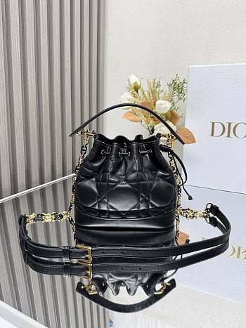 Dior Jolie Bucket Bag Black Size 17 x 16 x 9 cm