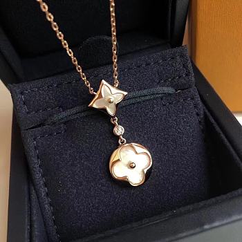 Louis Vuitton Double Blossom Pendant Necklace