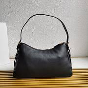 Prada Aimée Large Leather Shoulder Bag Black Size 39 x 24 x 11.5 cm - 2