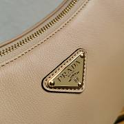 Prada Aimée Large Leather Shoulder Bag Beige Size 39 x 24 x 11.5 cm - 6