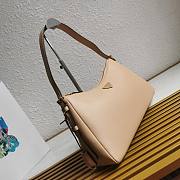 Prada Aimée Large Leather Shoulder Bag Beige Size 39 x 24 x 11.5 cm - 4