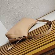 Prada Aimée Large Leather Shoulder Bag Beige Size 39 x 24 x 11.5 cm - 5