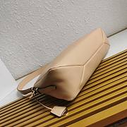 Prada Aimée Large Leather Shoulder Bag Beige Size 39 x 24 x 11.5 cm - 3