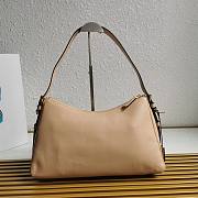 Prada Aimée Large Leather Shoulder Bag Beige Size 39 x 24 x 11.5 cm - 2