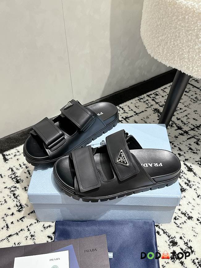 Prada Strap Sandals Black/White - 1