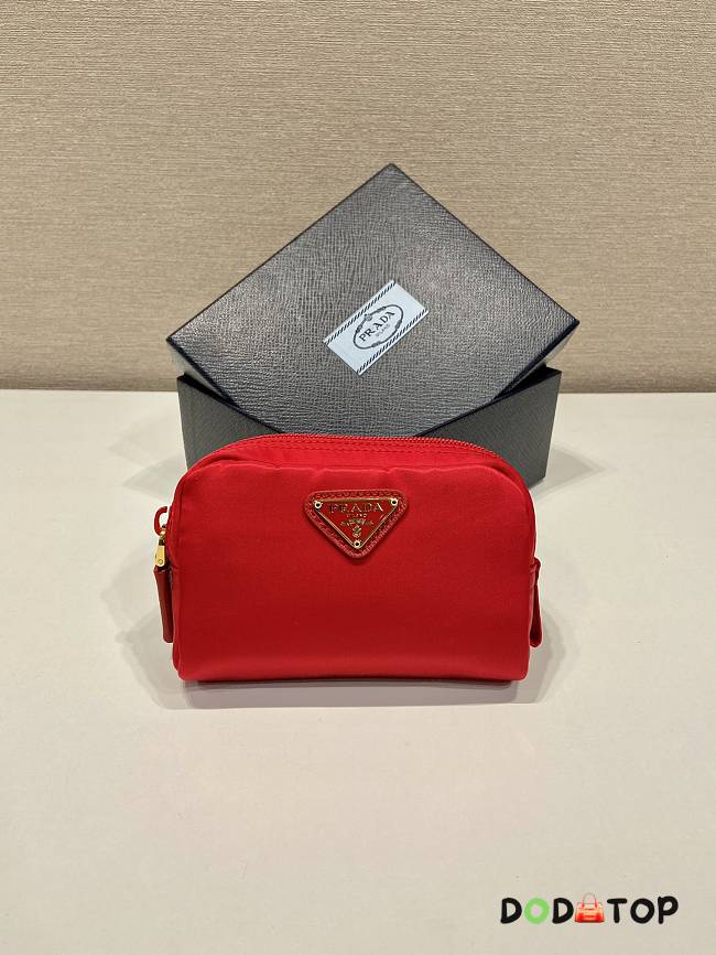 Prada Re-Nylon Small Clutch Red Size 12 x 8 x 3.5 cm - 1