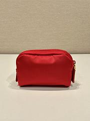 Prada Re-Nylon Small Clutch Red Size 12 x 8 x 3.5 cm - 5