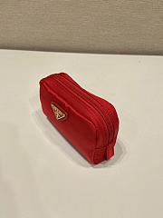 Prada Re-Nylon Small Clutch Red Size 12 x 8 x 3.5 cm - 4