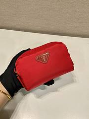 Prada Re-Nylon Small Clutch Red Size 12 x 8 x 3.5 cm - 3