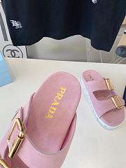 Prada Cowhide Slides Pink/Beige/White/Black - 6