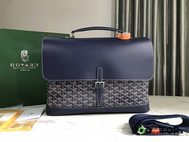 Goyard Citadin Messenger Bag Blue Size 38 x 26 x 8 cm - 1