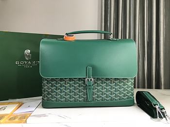 Goyard Citadin Messenger Bag Green Size 38 x 26 x 8 cm