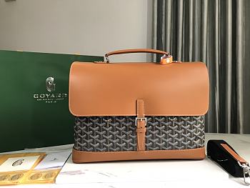 Goyard Citadin Messenger Bag Brown Size 38 x 26 x 8 cm