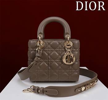 Dior My Lady Dior ABC Brown Size 24 x 20 x 11 cm