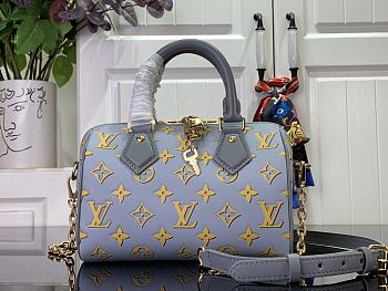 Louis Vuitton LV Speedy Bandoulière 20 Handbag M25454 Blue Size 20 x 15 x 12.5 cm