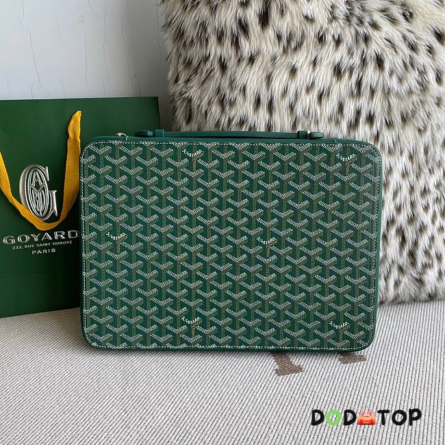 Goyard Compagnon Universel A4 Bag Green Size 4 x 24 x 34 cm - 1