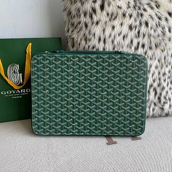 Goyard Compagnon Universel A4 Bag Green Size 4 x 24 x 34 cm