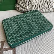 Goyard Compagnon Universel A4 Bag Green Size 4 x 24 x 34 cm - 6