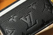 Louis Vuitton LV Charm Card Holder M82132 Black Size 10.2 x 7.3 x 0.3 cm - 2