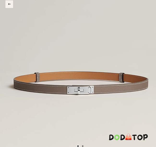 Hermes Epsom Kelly Belt Etoupe 18 - 1