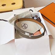 Hermes Epsom Kelly Belt Etoupe 18 - 2