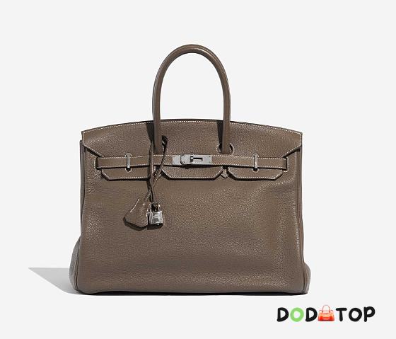 Hermès Birkin 50 Togo Etoupe Silver Hardware (All Handmade) - 1