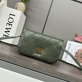 Loewe Mini Puffer Goya Dark Green Size 20 x 13 x 6 cm