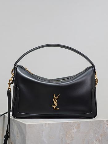 YSL Camera Supple Black Bag Size 28 × 15 × 9 cm